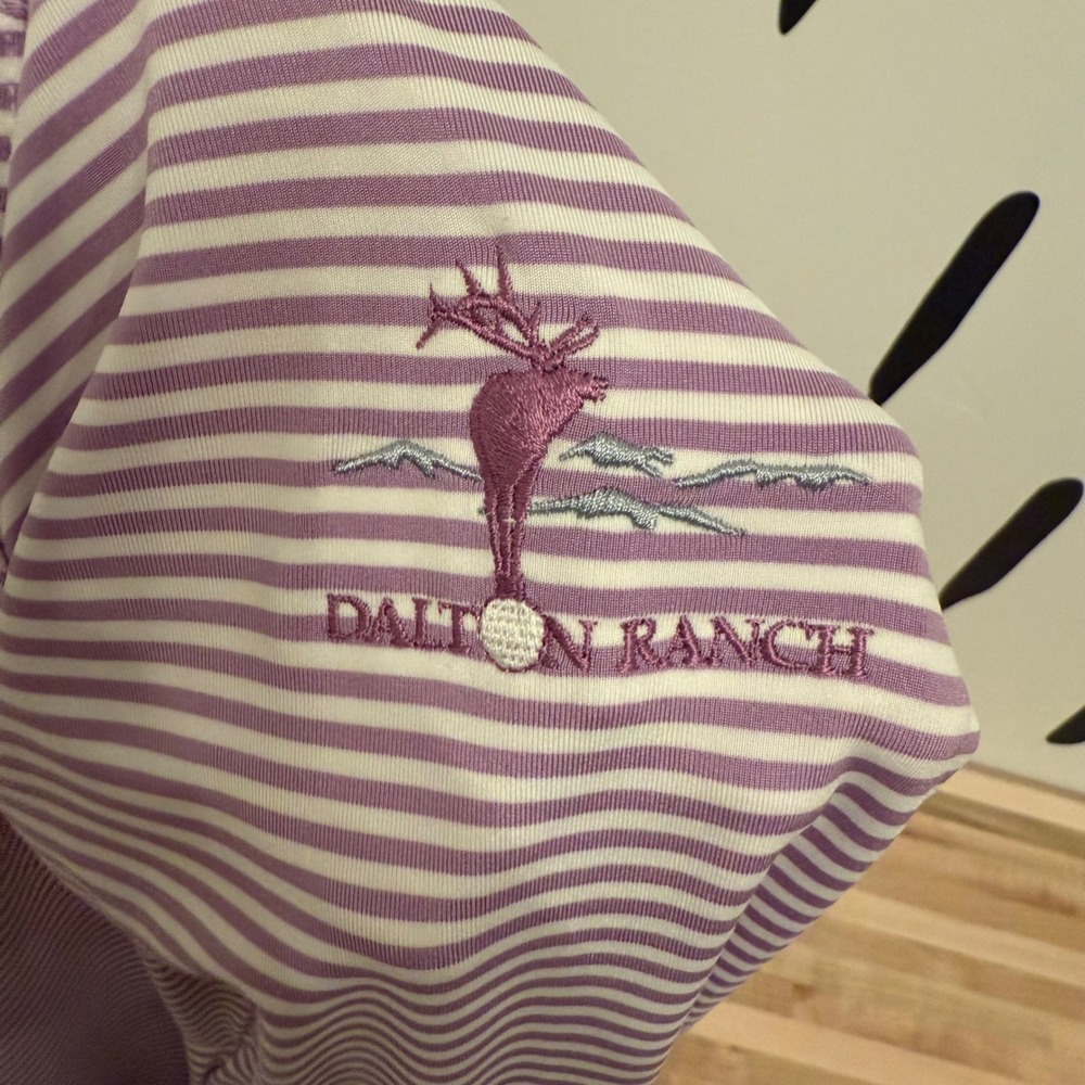 Straight Down Performance Purple Striped Quarter … - image 7